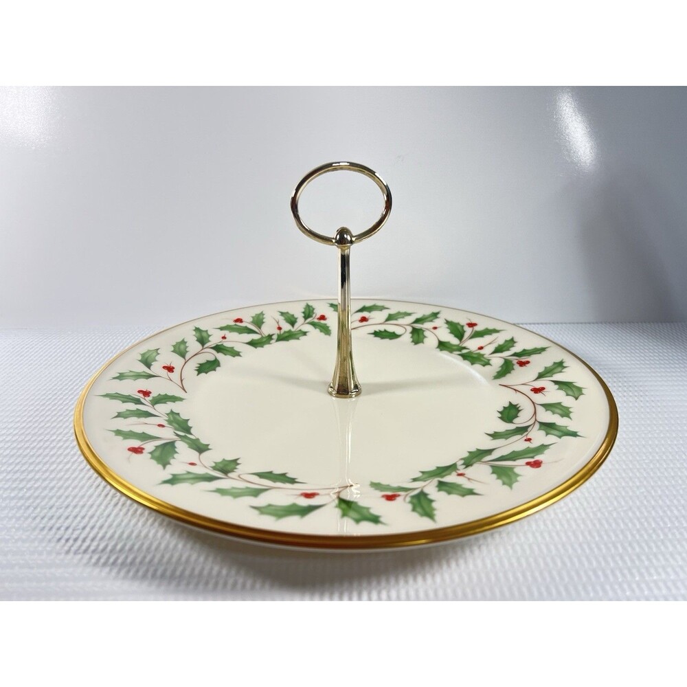 Lenox Holiday Dimension 10 3/4” Diameter Single Server w/ Box
